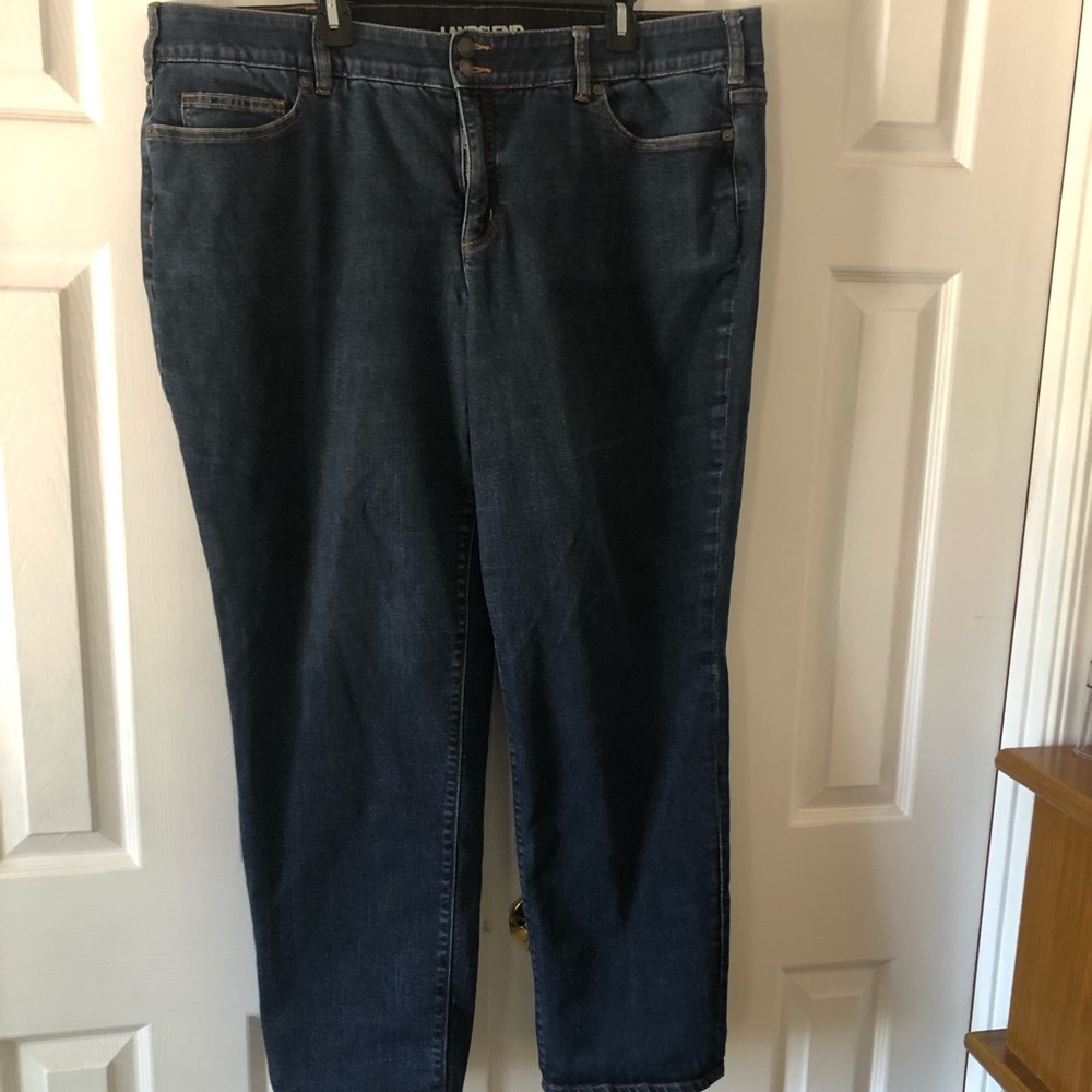 Dark Blue Women's Jeans - Classic Straight Leg